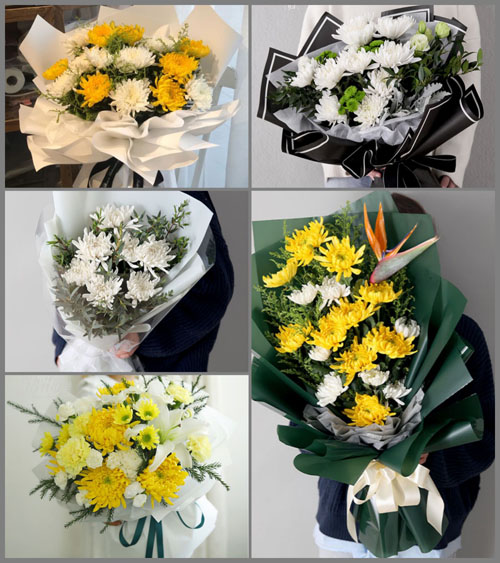 湖北黄冈市黄梅县濯港镇十里村白事花束代送